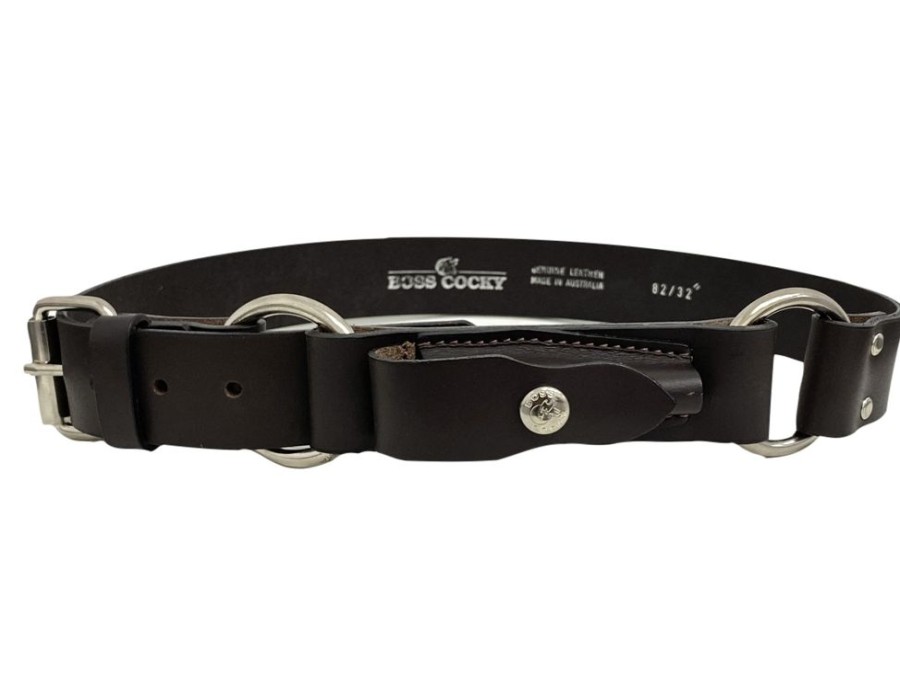 Clothes, Belts & Accessories Country Toys Australia | Belt - Ringer With Knife Pouch- 48Mm Brown