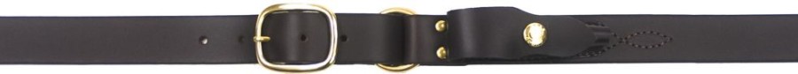 Clothes, Belts & Accessories Country Toys Australia | Belt - Knife Pouch Leather Belt With Brass Buckle - Childrens Brown