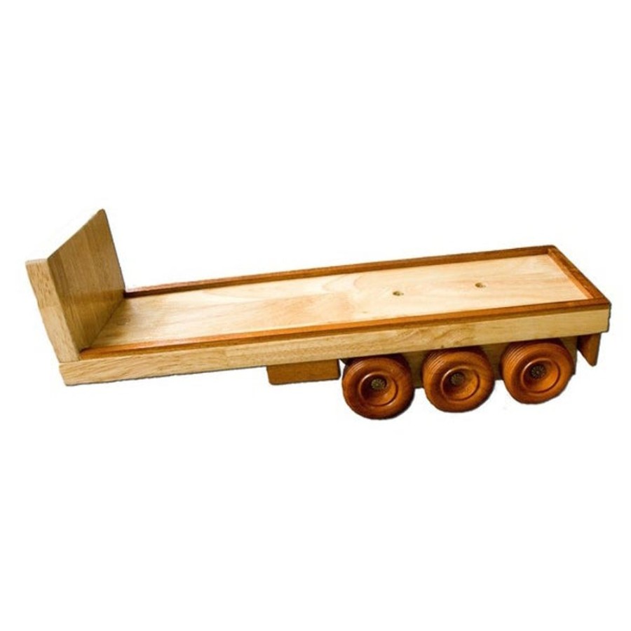 Wooden Trailers Country Toys Australia | Ft2 - Flat Back Trailer - Handmade Wooden Toy