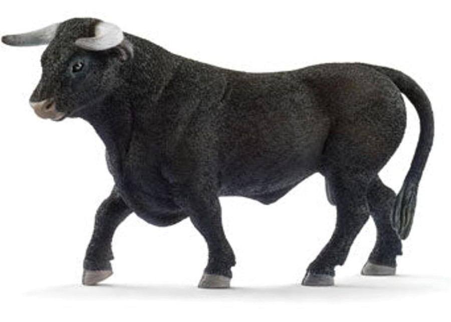 Animal Figurines Country Toys Australia | Cattle - Black Scrub Bull - Schleich