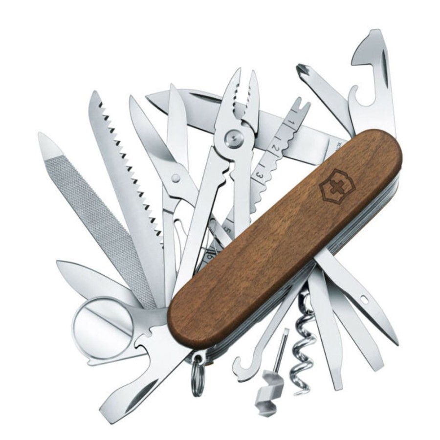 Multifunction Tools & Knives Country Toys Australia | Victorinox Swiss Champ Wood