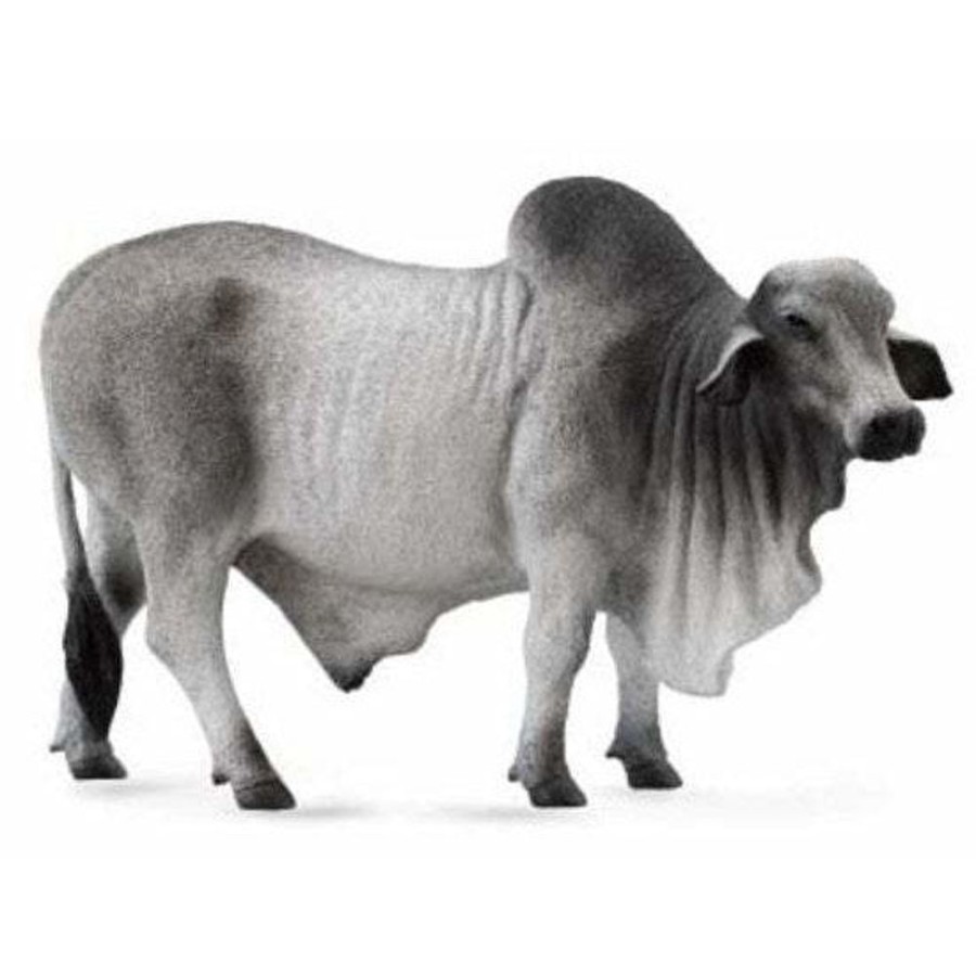 Animal Figurines Country Toys Australia | Cattle - Grey Brahman Bull - Collecta