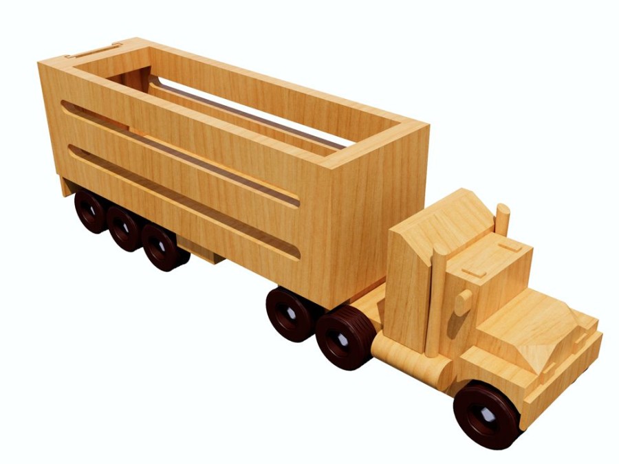 Wooden Trucks Country Toys Australia | Combo Deal - Sy2 Sheepyard And Ct1 Cattle Truck - Free Shipping