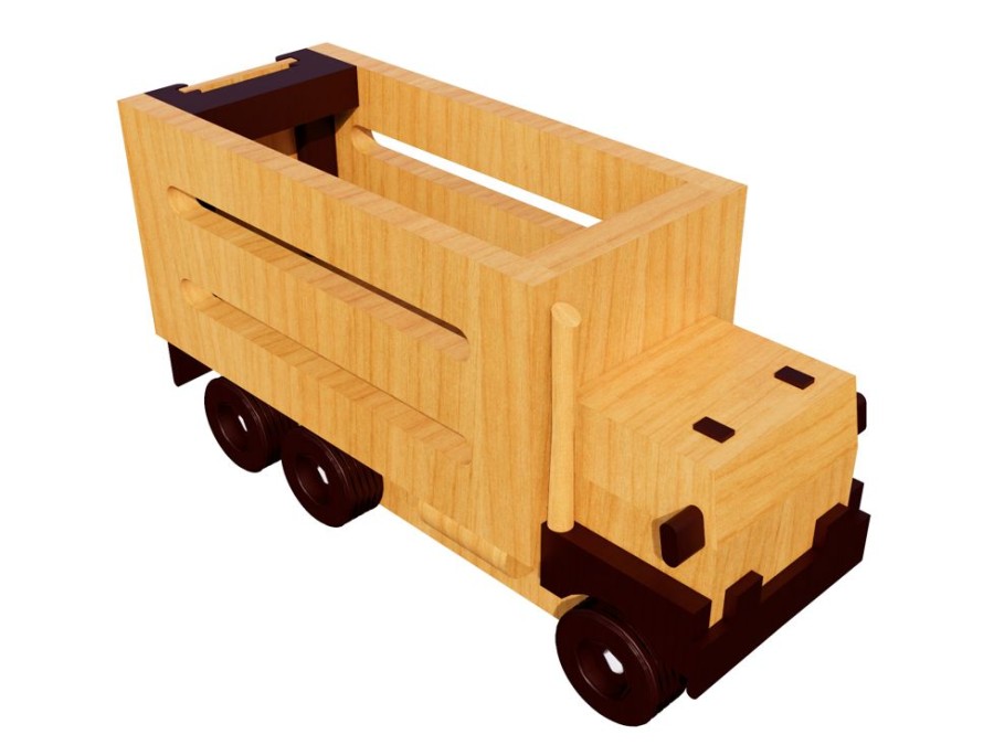 Wooden Trucks Country Toys Australia | Ct5 - Body Truck With Interchangeable Back