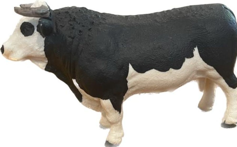 Animal Figurines Country Toys Australia | Cattle - Black Baldy Bull - Country Toys