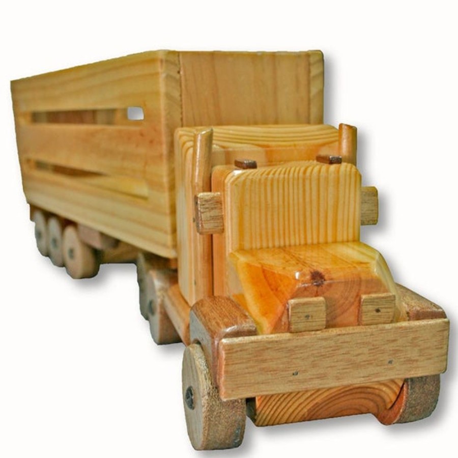 Wooden Trucks Country Toys Australia | Ct1 - Cattle Truck - Handmade Wooden Truck