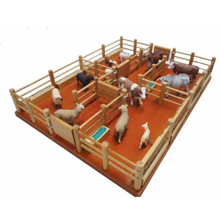 Wooden Farm Yards Country Toys Australia | Cy10 - Feedlot - Handmade Wooden Toy