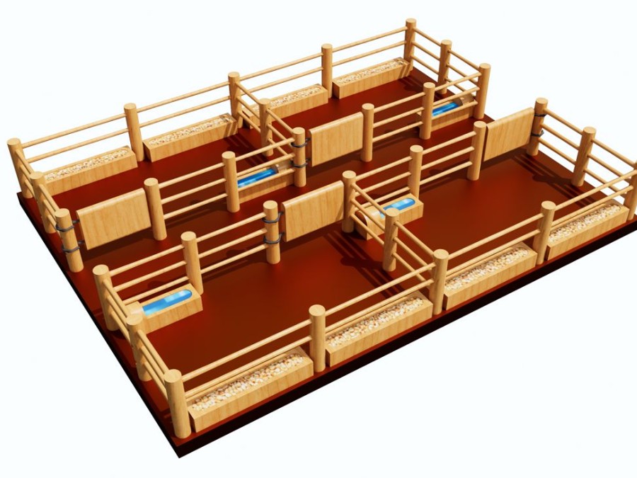 Wooden Farm Yards Country Toys Australia | Cy10 - Feedlot - Handmade Wooden Toy